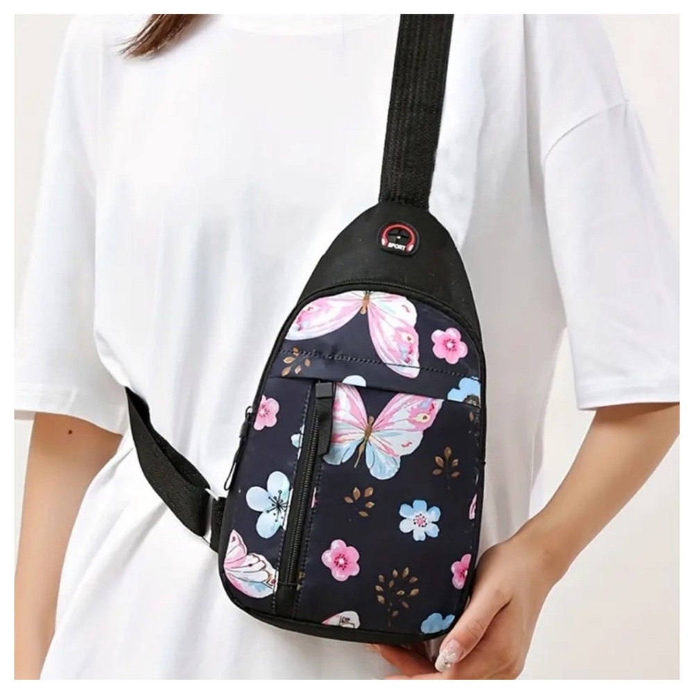 💝Boutique🦋Butterfly Print Sling Bag🦋
